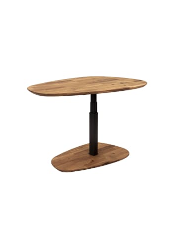 58 aufm Kessel COUCHTISCH Cecilla 95x65x48 höhenverstellbar Anthrazit/Wildeiche