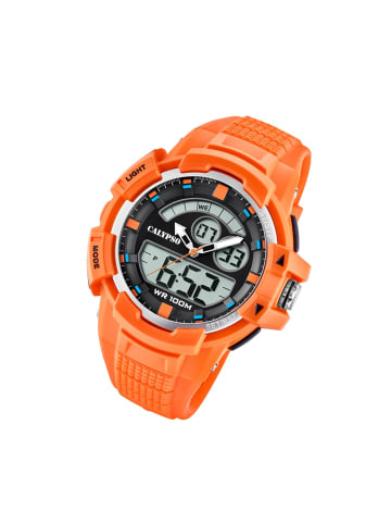 Calypso Analog/Digital-Armbanduhr Calypso Digital orange extra groß (ca. 48mm)