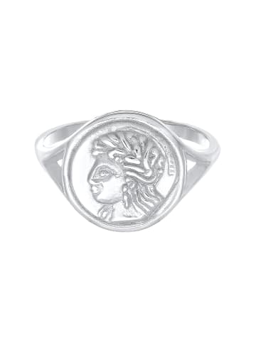 Elli Ring 925 Sterling Silber Siegelring in Silber