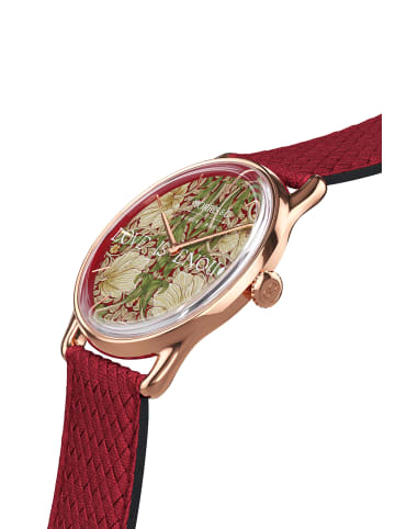 August Berg Morris & Co. Crimson Pimpernel in rosegold crimson