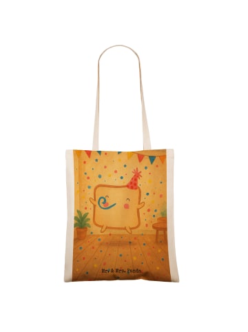 Mr. & Mrs. Panda Shopping Bag Toast Party Design ohne Spruch in Weiß