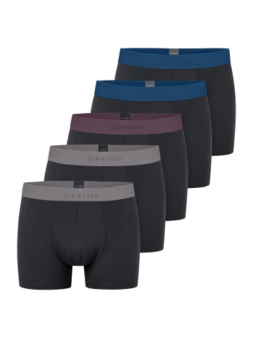 Schiesser Retro Short / Pant 95/5 Cotton in Schwarz