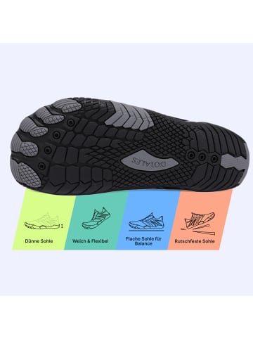 DOTALES FlowStep Barfußschuhe Schwarz/Schwarz 36