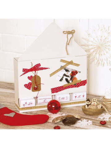 DIY-Adventskalender Rohling Weihnachtshaus zum selbst gestalten