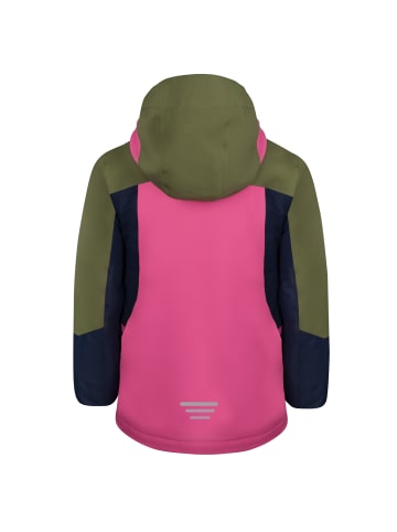 Trollkids Ski-Jacke "Rauland" in Dunkle Olive/Hellmagenta/Marine