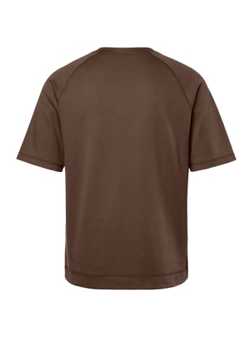 JP1880 Kurzarm T-Shirt in dunkelbraun