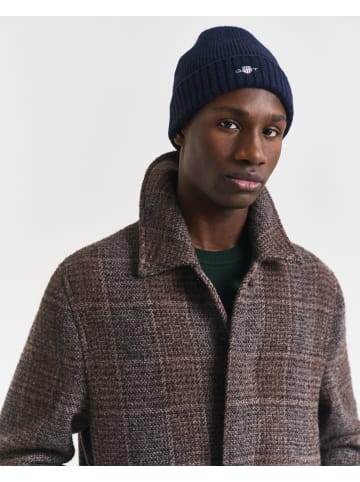 Gant Shield Beanie aus Wolle in Marine