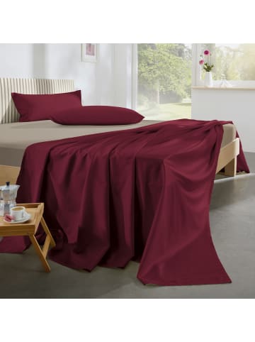 Erwin Müller Mako-Satin Sommer-Set 3-teilig Landshut in weinrot