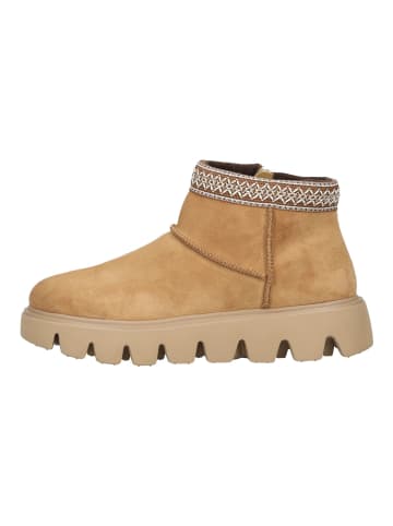 Stiefelette Beige