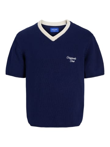 Jack & Jones Gestricktes T-Shirt in Ocean Cavern