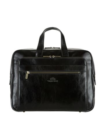 Wittchen Italy Travel Kollektion Aktentasche (H)27x(B)38x(T)8cm in Black