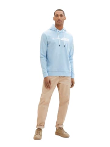 Tom Tailor Sweatshirt PRINTED HOODIE in Blau