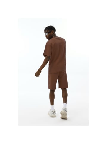 Ossy Homer Sommer-Set für Herren - T-Shirt & kurze Joggerhose in Braun