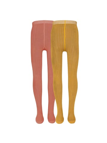 ewers 2er-Set Strumpfhose 2er Pack Rippe in honig-kupfer