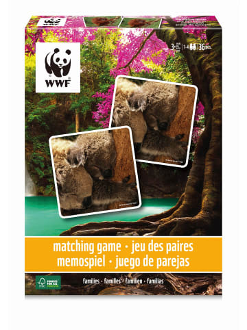 Carletto Ambassador - Memo Tierfamilien, 36 Teile | WWF-Collection