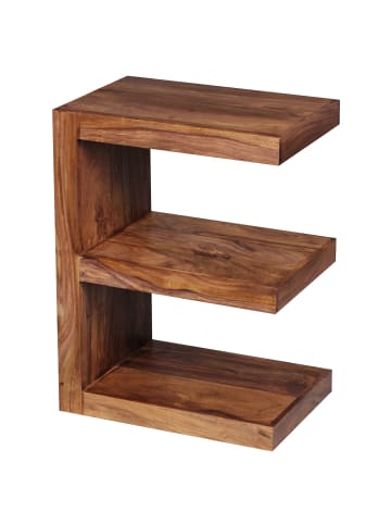KADIMA DESIGN Beistelltisch MUMBAI Massivholz E Cube 60cm hoch in Massivholz