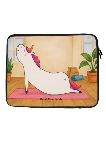 Mr. & Mrs. Panda Schutzhülle Laptop Einhorn Yoga Design ohne Spruch in Weiß