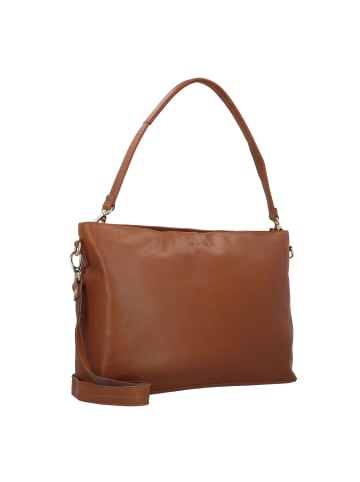 Plevier Structure Millau Schultertasche Leder 43 cm Laptopfach in cognac