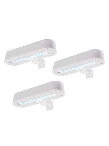 näve LED Solarleuchte in weiß - (L)20 cm x (B)11.1 cm x (H)5.4 cm