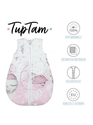 TupTam Baby Ganzjahres Schlafsack Ärmellos Wattiert in hellrosa
