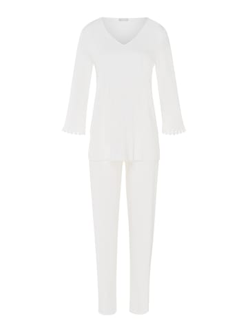 Hanro Pyjama Rosa in Weiß