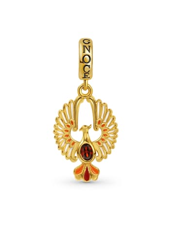 GNOCE Sterling Silber vergoldet Phönix Charm