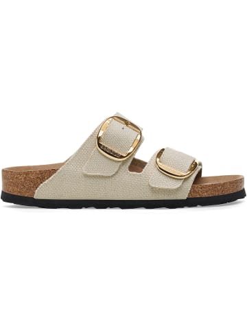 Birkenstock Sandale Arizona Big Buckle Rivet Logo Textile in natur