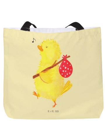 Mr. & Mrs. Panda Tote Bag Küken Wander ohne Spruch in Gelb Pastell