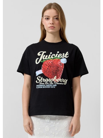 QS T-Shirt  in  99D1_schwarz