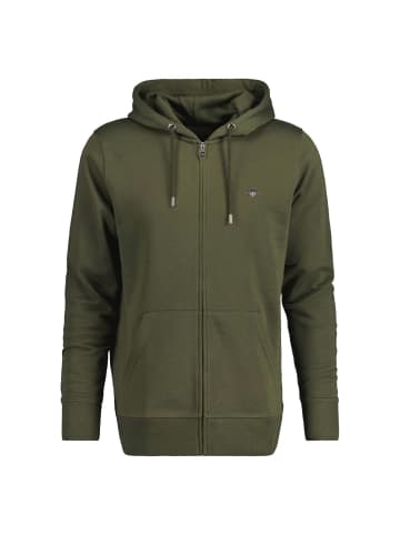 Gant Sweatjacke in Grün (Moss Green)