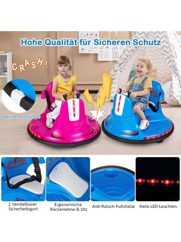 COSTWAY 6V Aufsitz Autoscooter LED in Blau