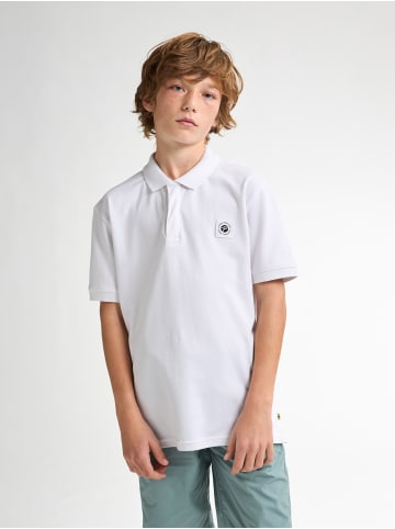 Petrol Industries Klassisches Poloshirt Flaming in Weiß