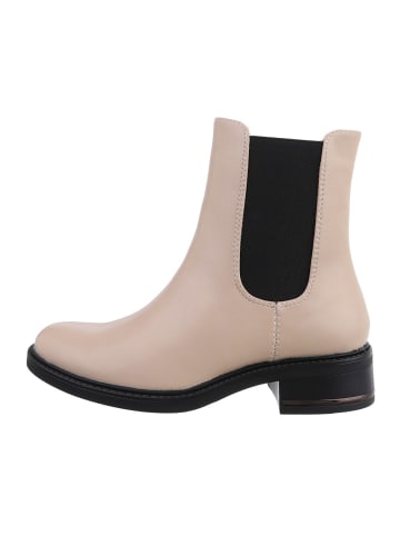 Ital-Design Stiefelette in Beige