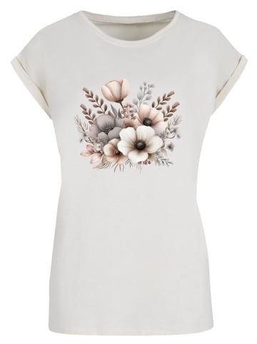 F4NT4STIC T-Shirt Blumenstrauß Boho in Whitesand
