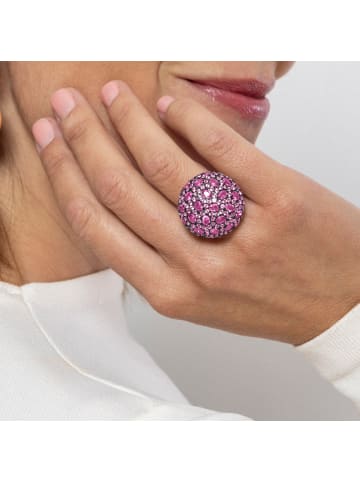 Luxenter Ring Rikao 925er Sterlingsilber-Rikao pink