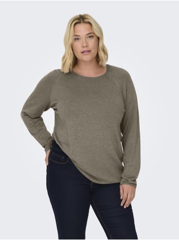 ONLY Carmakoma Strickpullover in Walnut