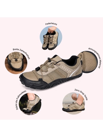 DOTALES Stride Barfußschuhe in  Beige 45