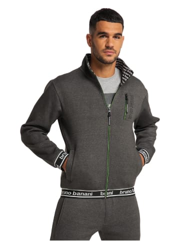 Bruno Banani Sweatjacke COX in Anthrazit / Melange