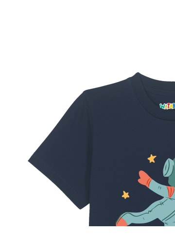 wat? Apparel T-Shirt Astronaut Kind in Dunkelblau