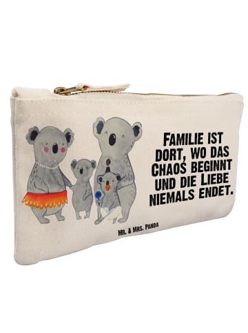 Mr. & Mrs. Panda kosmetiktäschchen Koala Familie mit Spruch in Weiß