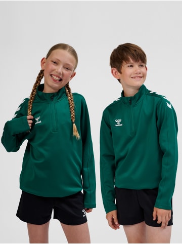 Hummel Halbreißverschluss Sweatshirt Hmlcore Kinder in EVERGREEN