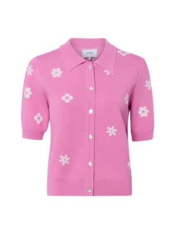 NÜMPH Strickpullover NUMargitta in pink weiß - 0002