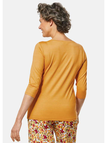 GOLDNER Shirt Trageangenehmes Viskoseshirt mit Elasthan in maisgelb