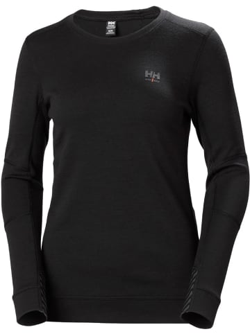 Helly Hansen Longsleeve "Lifa Merino Crewneck" in Schwarz