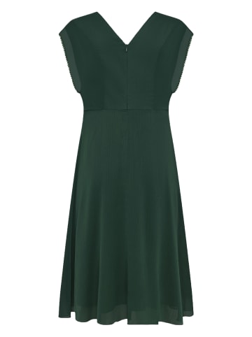 Zero  Chiffonkleid mit Rüschen in Green Forest
