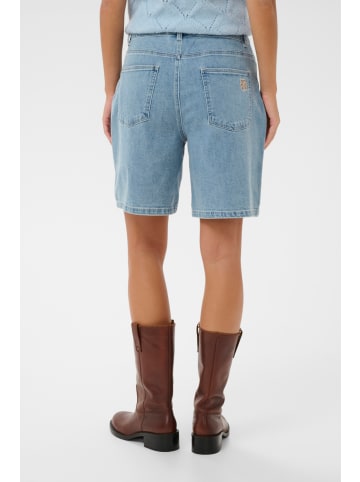 SAINT TROPEZ Jeansshorts PolinaSZ Gerade Passform in Light Blue Denim