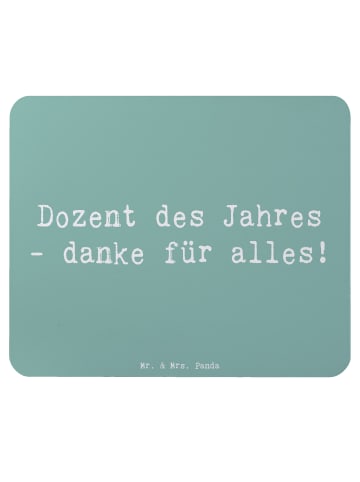 Mr. & Mrs. Panda Mousepad Spruch Dozent des Jahres mit Spruch in Meeresbrise