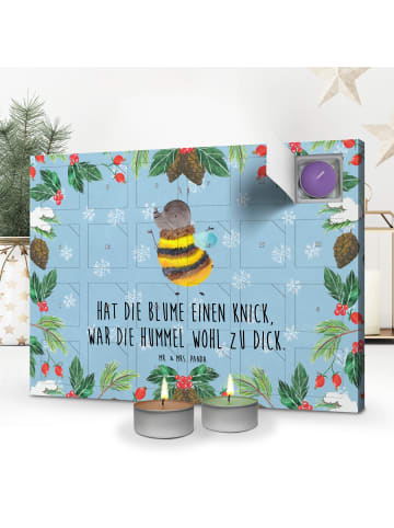 Mr. & Mrs. Panda adventskalender duftkerzen Hummel flauschig mit... in Eisblau