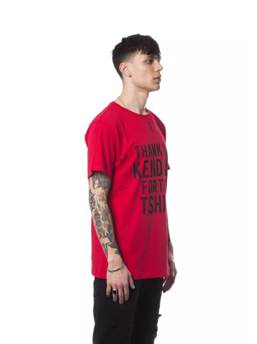 Nicolo Tonetto Mehrfarbig Rot Baumwolle Herren T-Shirt