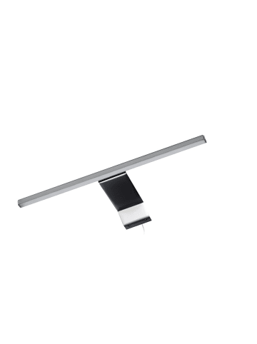 Fackelmann LED-Aufsatzleuchte für Spiegelschränke in silber-35(B)x15,5(H)x16,5(T)cm